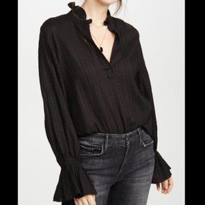 Nili Lotan Black Demi Top